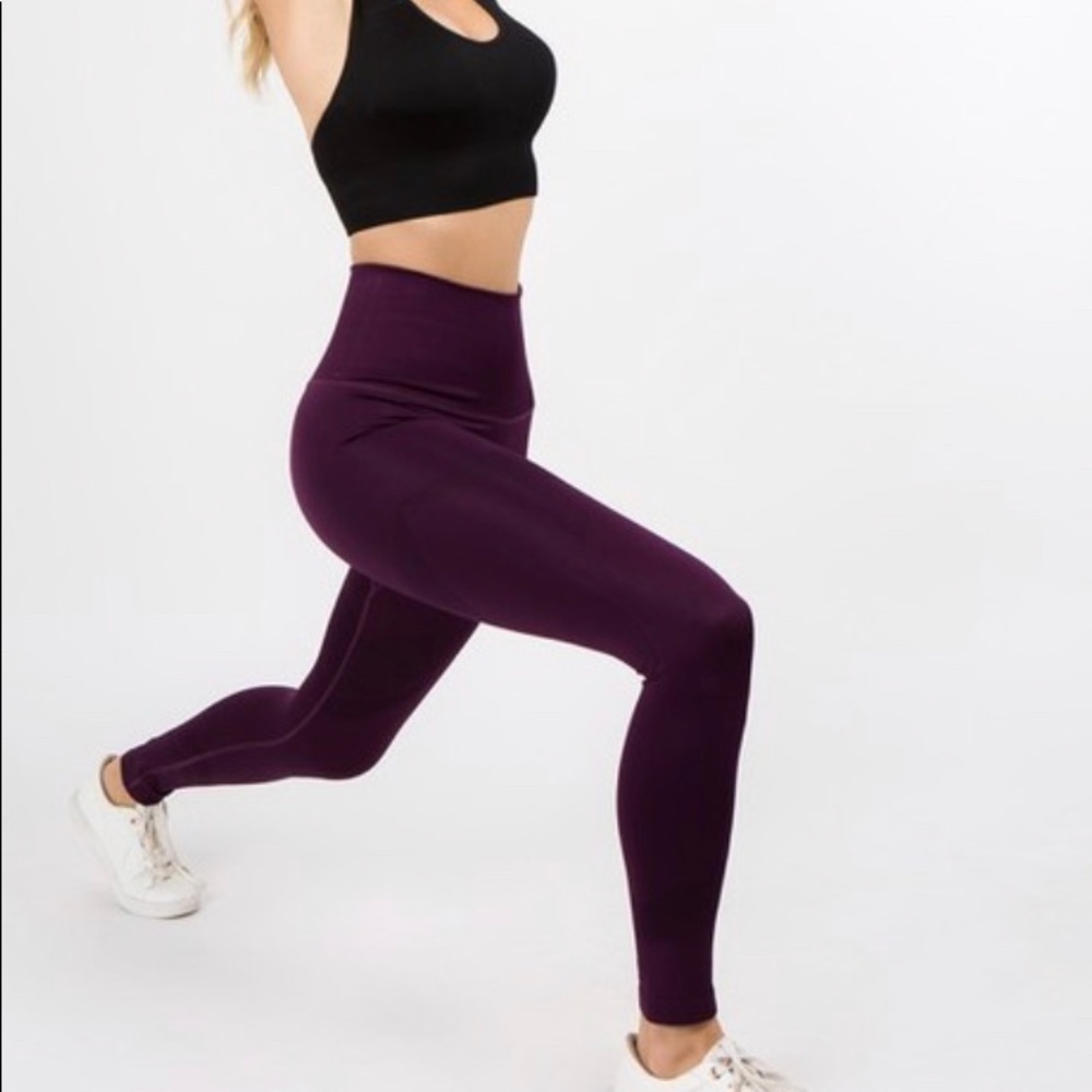 High waist contour leggings with tummy control